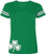 St. Patricks Day Shamrock Shirt Women Short Sleeve V Neck Irish Shirt St Paddys Green Tee Green-1 S