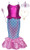 AmzBarley Mermaid Outfit Dress for Girls Princess Costume Fancy Party Cosplay Dress up Halloween Outfit Kids Holiday Role Play Clothes with Accessories Size 6 -5-6Years-