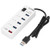 ASHATA USB3.0 Multifunction 4 Port High-Speed Data Transmission Hub  Plus USB Charging Interface Portable Computer Accessory