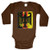 German Eagle - Deutschland Germany Long Sleeve Bodysuit -Brown 18 Months-