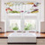 carmaxs Wine Bathroom Curtains Window Round Frame with Hand Painted Food Objects Watercolor Wine Cheese Fruits Collection 42 inch x 18 inch Multicolor