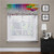 Adorise Window Valance Rainbow Colored Striped Backdrop Balloons Stylized Lettering Candles Artwork Prit Pole Pocket Curtain/Drape Panels for Living Room Kitchen Bedroom Multicolor 42 x 18 Inch