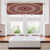 carmaxs Greek Key Valances for Bedroom Round and Square Ornament Meander with Floral Motifs and Spirals 42 inch x 18 inch Ruby Pale Yellow White