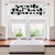 carmaxs Quote Kitchen Tier Curtains Smile is The Best Makeup Inspirational Phrase Hand Written Daily Motivations 42 inch x 18 inch Black and White