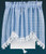 Melody Jane Dollhouse Blue Gingham Curtain  and  Roller Blind Miniature Window Accessory