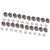 US Stock 50pcs 5mm Chrome Metal LED Bezel Holder Panel Display