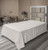 Lunarable Minimalist Flat Sheet Repetitive Abstract Simplistic Lines Soft Earth Tones Illustration Soft Comfortable Top Sheet Decorative Bedding 1 Piece Twin Size Ivory Pearl