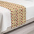 Ambesonne Abstract Bed Runner Connected Rectangular Vertical Formations Decorative Accent Bedding Scarf for Hotels Homes and Guestrooms Dark Salmon Pale Yellow