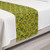 Ambesonne Abstract Bed Runner Comic Graphics of Creative Star Formations with Round Hexagon Holes Decorative Accent Bedding Scarf for Hotels Homes and Guestrooms Dark Teal Dark Yellow