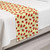 Ambesonne Ladybug Bed Runner Childish Graphic Ladybugs Pattern on a Background with Swirls Decorative Accent Bedding Scarf for Hotels Homes and Guestrooms Pale Yellow Vermilion