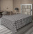 Ambesonne Art Deco Flat Sheet Geometric Minimalist Stripes Forming Triangles Halftone Lines Design Soft Comfortable Top Sheet Decorative Bedding 1 Piece Twin Size Ivory and Charcoal Grey