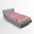 Ambesonne Abstract Fitted Sheet Layout of Modern Design Horizontal Lines Colorful Retro Ornaments Illustration Soft Decorative Fabric Bedding All-Round Elastic Pocket Twin Size Multicolor