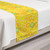 Ambesonne Yellow Bed Runner Lemon Orange Lime Fruit Citrus Round Cut Circles Big and Small Pattern Decorative Accent Bedding Scarf for Hotels Homes and Guestrooms Yellow White and Green