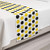 Ambesonne Yellow and White Bed Runner Repeating Round Motifs Composition in Grunge Style Decorative Accent Bedding Scarf for Hotels Homes and Guestrooms Yellow Charcoal Grey