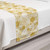 Ambesonne Floral Bed Runner Abstract Floral Arrangement with Blossoming Petals and Leaves Hand Drawn Dots Decorative Accent Bedding Scarf for Hotels Homes and Guestrooms Yellow and White
