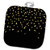 3dRose Black and Image Of Gold Random Circles and Triangles Pattern - Potholders -phl_326604_1-