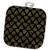 3dRose Black and Image Of Gold Celtic Triangle Knots Pattern - Potholders -phl_335916_1-