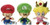 Little Buddy Super Mario Bros Plush Set of 3 - Baby Mario, Baby Luigi & Baby Peach
