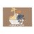 DIYthinker Giraffe Elephant Cartoon Animal Brown Ground Mat Non Slip Floor Bathroom Door Rug Carpet