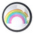 Shiiny Watercolor Rainbow Drawer Knob Pull Handle Glass Circle Shape Cabinet Drawer Pulls Cupboard Knobs with Screws for Home Office Cabinet Cupboard Set of 4