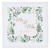 3dRose Gold Mr. and Mrs. Est 2020 framed in green leaves and a gold. - Quilt Squares -qs_336946_5-