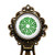 Celtic Knot Circle Green on White Bronze Bookmark