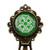 Celtic Symbol Triquetras White on Green Bronze Bookmark