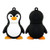 128GB USB 3.0 Memory Stick Cartoon Penguin USB Flash Drives Cute USB Thumb Drive Pendrive USB Stick External Data Storage - Civetman