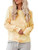 LAICIGO Womens Tie Dye Oversized Long Sleeve Sweatshirts Crewneck Loose Fit Casual Pullover Sweatshirt Yellow