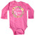 inktastic I Love My Nana- Flower Circle Long Sleeve Creeper 6 Months Raspberry