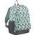 Eastsport Multi Pocket School Backpack Mint/Ash Gray/Triangle Print