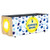 HIDEABOO Lil' Biz Polyester Easy Lemonade Stand 6 Foot Folding Table Cover, Shack Blue and Yellow