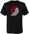 Outerstuff NBA Kids Youth Team Color Alternate Primary Logo T-Shirt -8 Portland Trail Blazers Black-