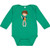 inktastic Rock Boy Brown Hair Long Sleeve Creeper Newborn Kelly Green 39e34
