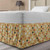 Lunarable Office Bed Skirt Classical Business Theme Checked Pattern Colorful Squares Lines Dots Art Elastic Bedskirt Dust Ruffle Wrap Around for Bedding Decor Twin/Twin XL Amber Red Dark Blue