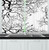 Ambesonne Nature Decor Kitchen Curtains, Birds Flying over Twiggy Tree Branches Stylish Autumn Season Sky View Art, Window Drapes 2 Panels Set for Kitchen Cafe, 55 W X 39 L Inches, Black White