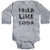 inktastic Fried Line Cook Long Sleeve Creeper 6 Months Heather Grey 35be7