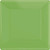 Amscan Square Paper Tableware Plastic Plates 10 inch Green