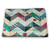 prunushome Dog Bed Dog Crate Mat Farmhouse Decor Dog  and  Cat Beds for Crates Chevron Patchwork with Vintage Stylized Line and Retro Button Forms Kitsch Artsy for Pets Sleeping Multi -18 inchx12 inch-
