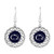 FTH Penn State Nittany Lions Logo Circle Earrings with Hearts