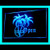 120146 Palm Tree Open Beer TIKI BAR DRAFT BEER Display LED Light Neon Sign