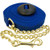Intrepid International Poly Lunge Line with Chain and Rubber Stopper Blue