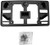 FIT FOR CV CAMARO COUPE CONVERTIBLE 1LS MODEL 1LT MODEL 2LT MODEL 2016 2017 2018 FRONT BUMPER LICENSE PLATE BRACKET