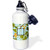 3dRose Russ Billington Monograms- Ginkgo- Initial E - Initial E- American Arts and Crafts Style Ginkgo Monogram Design - 21 oz Sports Water Bottle -wb_299655_1-