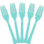 Bulk Plastic Forks - 100ct -Robins Egg Blue-