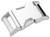 4 -Country Brook Design 1 Inch Contoured Nickel Plated Side Release Buckles