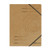 Herlitz A4 Colorspan Elastic Folder - Brown -5 Pieces-