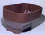Aquabarrel 3x4 to 2x3 Gutter Downspout Reducer - Downspout to Downspout Adapter -Brown-