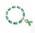 Green Stretchable Beaded Cerebral Palsy Awareness Bracelet