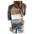 AODONG Womens Pullover Sweatshirt Womens Turtleneck Oversized Sweaters Batwing Long Sleeve Chunky Loose Pullover Knit Jumper Tops Brown